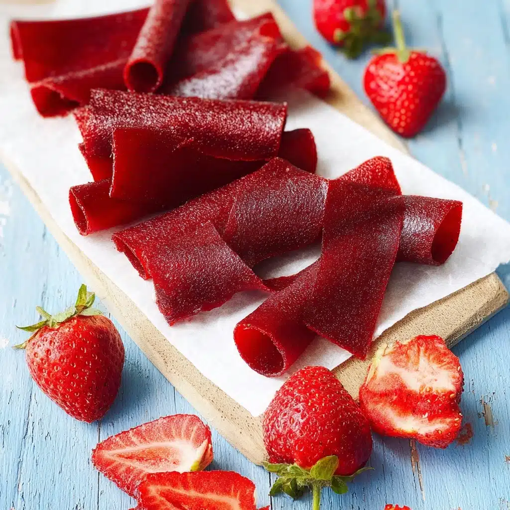 3-Ingredient Homemade Strawberry Fruit Roll-Ups Recipe - Recipe Image