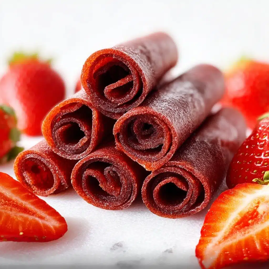 3-Ingredient Homemade Strawberry Fruit Roll-Ups Recipe - Recipe Image