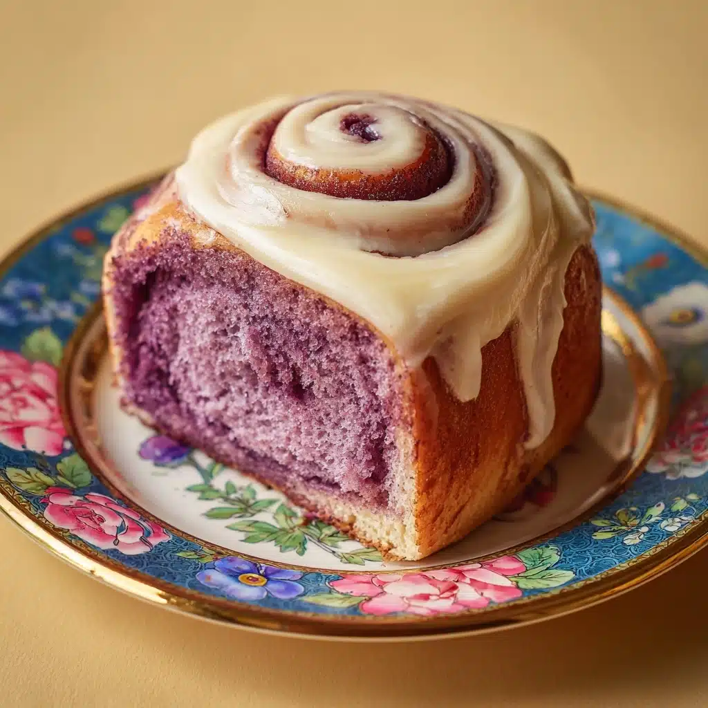 Ube Cinnamon Rolls from Scratch Recipe - Recipe Image