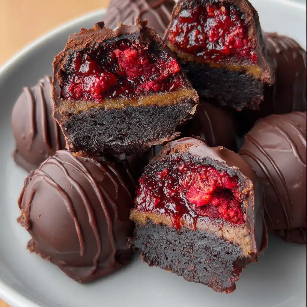 Raspberry Brownie Date Bites Recipe