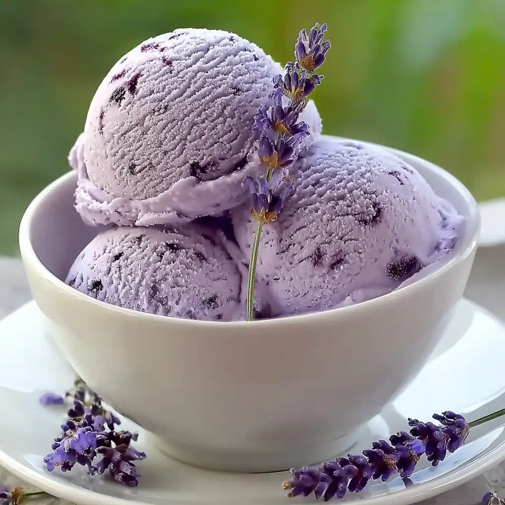 Honey Lavender Ice Cream Recipe - Recipe Image