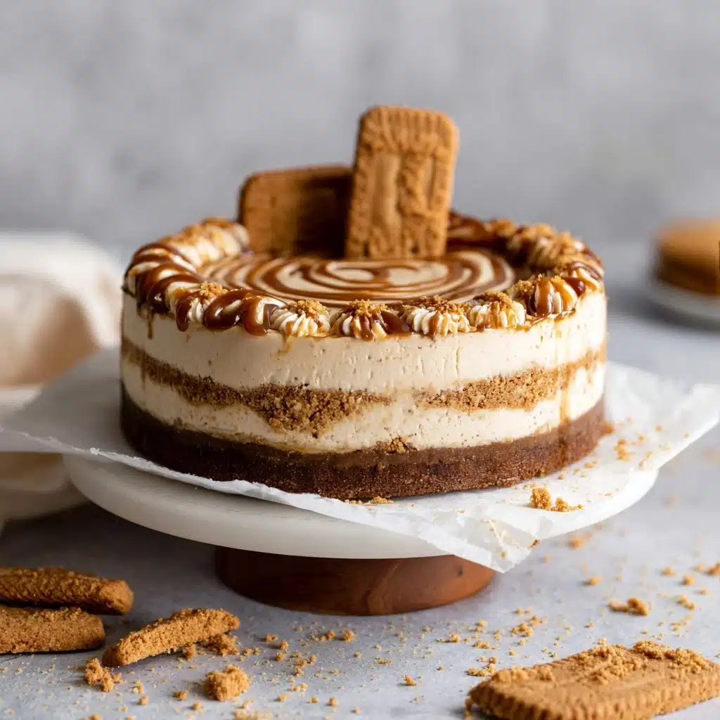 No Bake Biscoff Cheesecake Recipe - Recipe Image