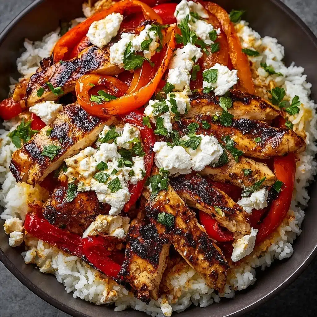 Serve the baked chicken and peppers topped with fresh herbs Recipe