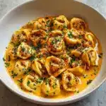 Cajun Chicken Tortellini with Garlic Sauce Recipe