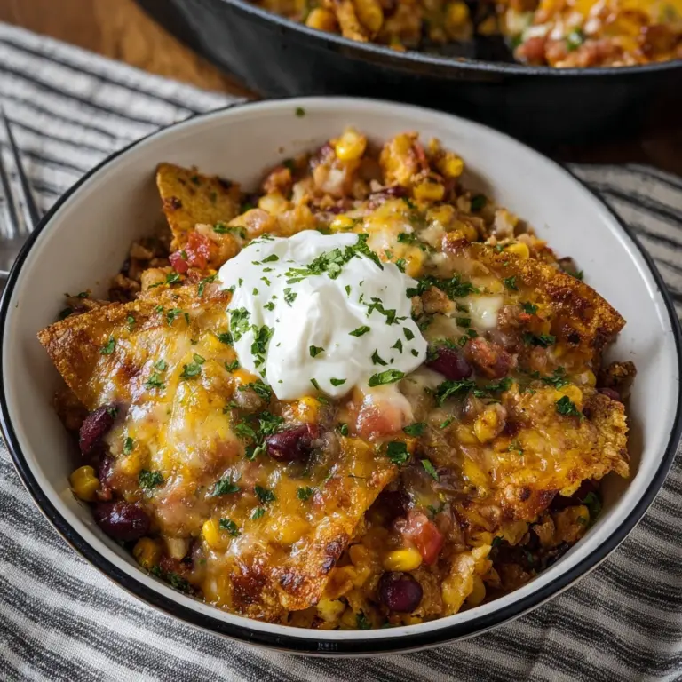Ground Chicken Taco Casserole Recipe