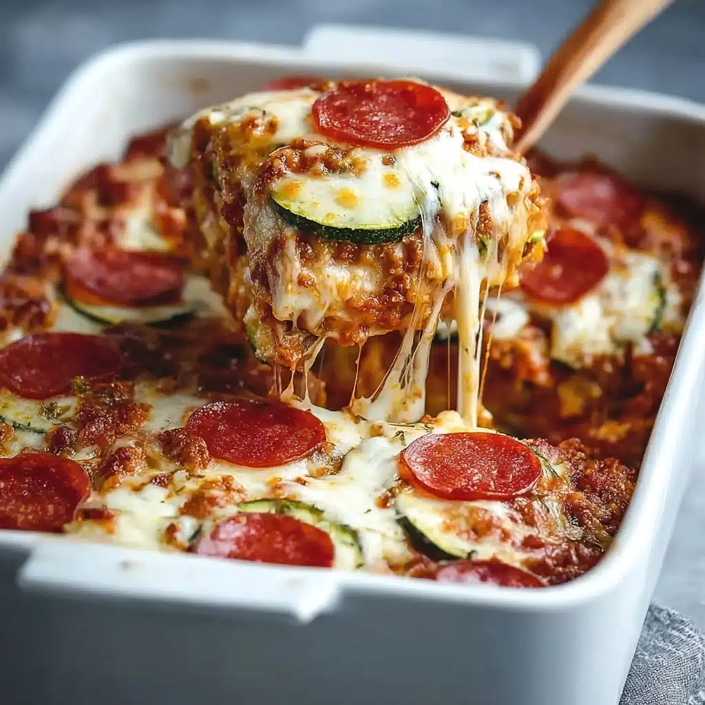 Family-Favorite Zucchini Pizza Casserole - Alrightwithme Recipe - Recipe Image