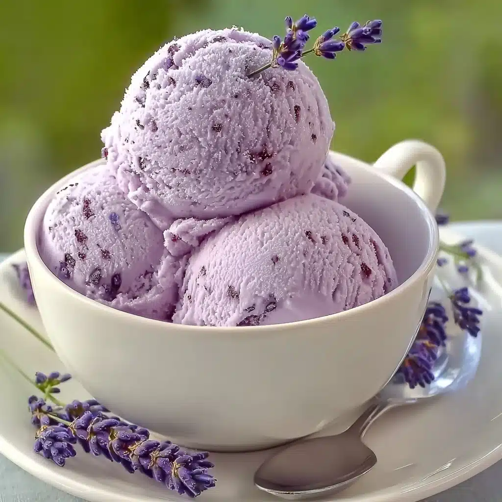 Honey Lavender Ice Cream Recipe - Recipe Image