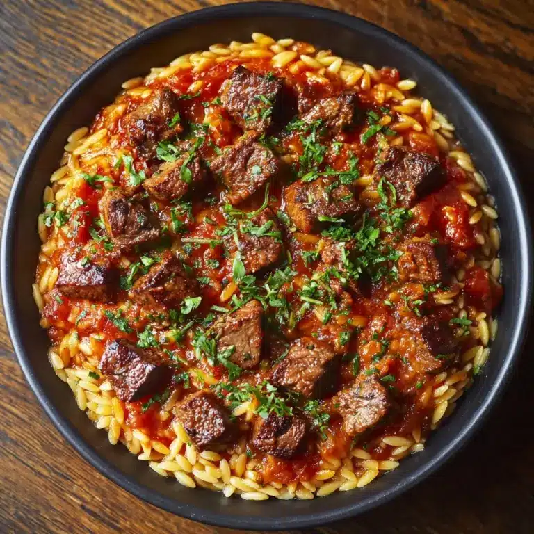 Beef Giouvetsi (Greek Beef Orzo Pasta) Recipe