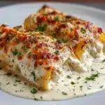 Chicken Alfredo Lasagna Rolls Recipe