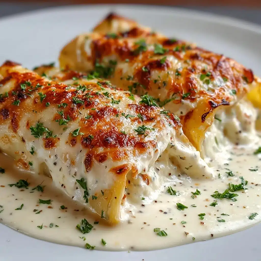 Chicken Alfredo Lasagna Rolls Recipe - Recipe Image