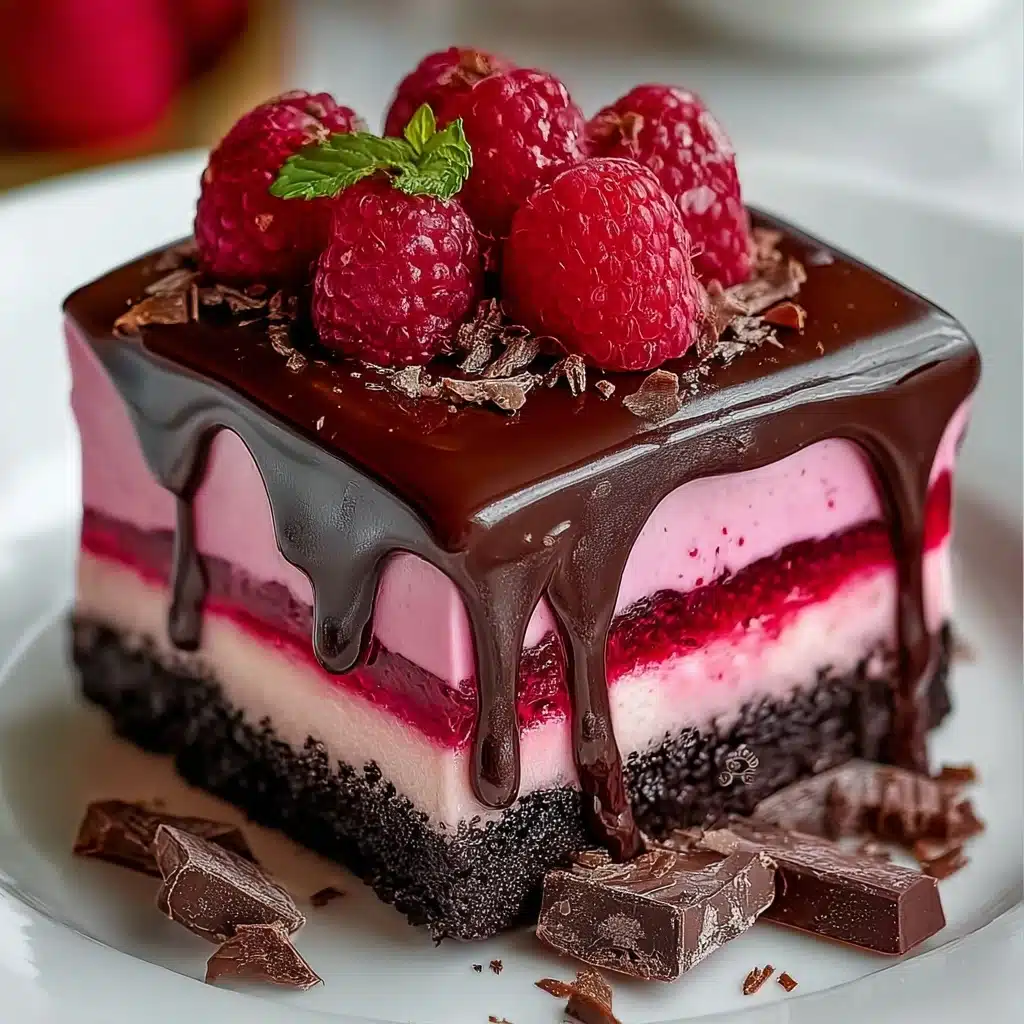 Chocolate Raspberry Drip Cake Recipe - Recipe Image