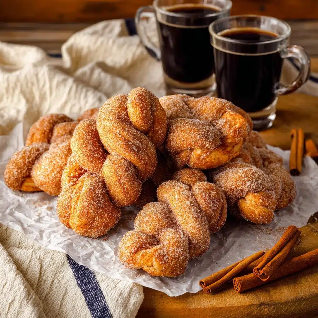 Cinnamon Sugar Twist Donuts Recipe - Recipe Image