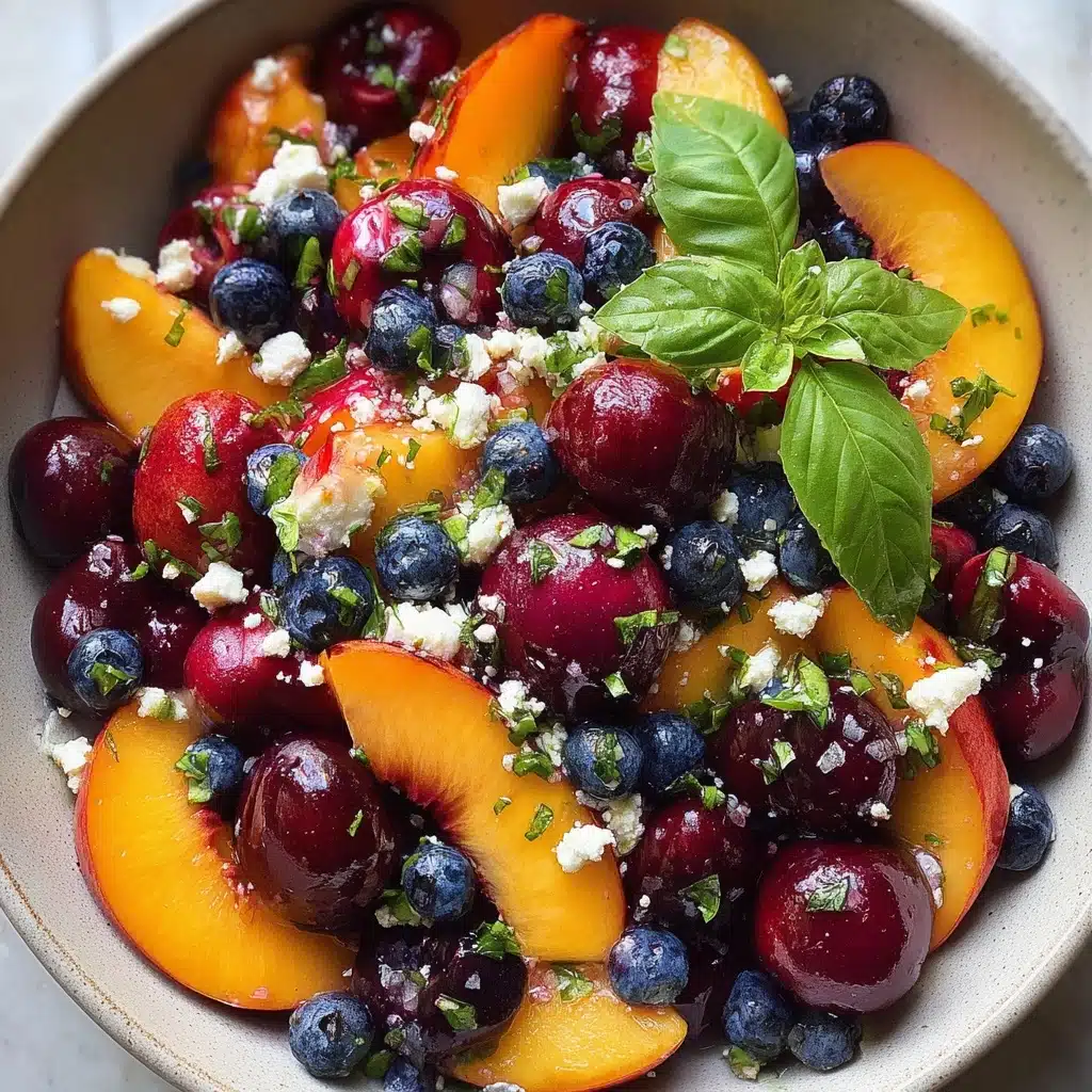 Blueberry Peach Feta Salad Recipe - Recipe Image