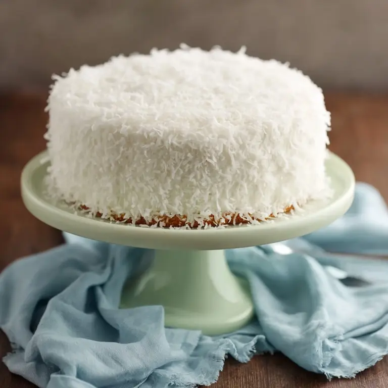 Tasty Old-Fashioned Coconut Cake Recipe