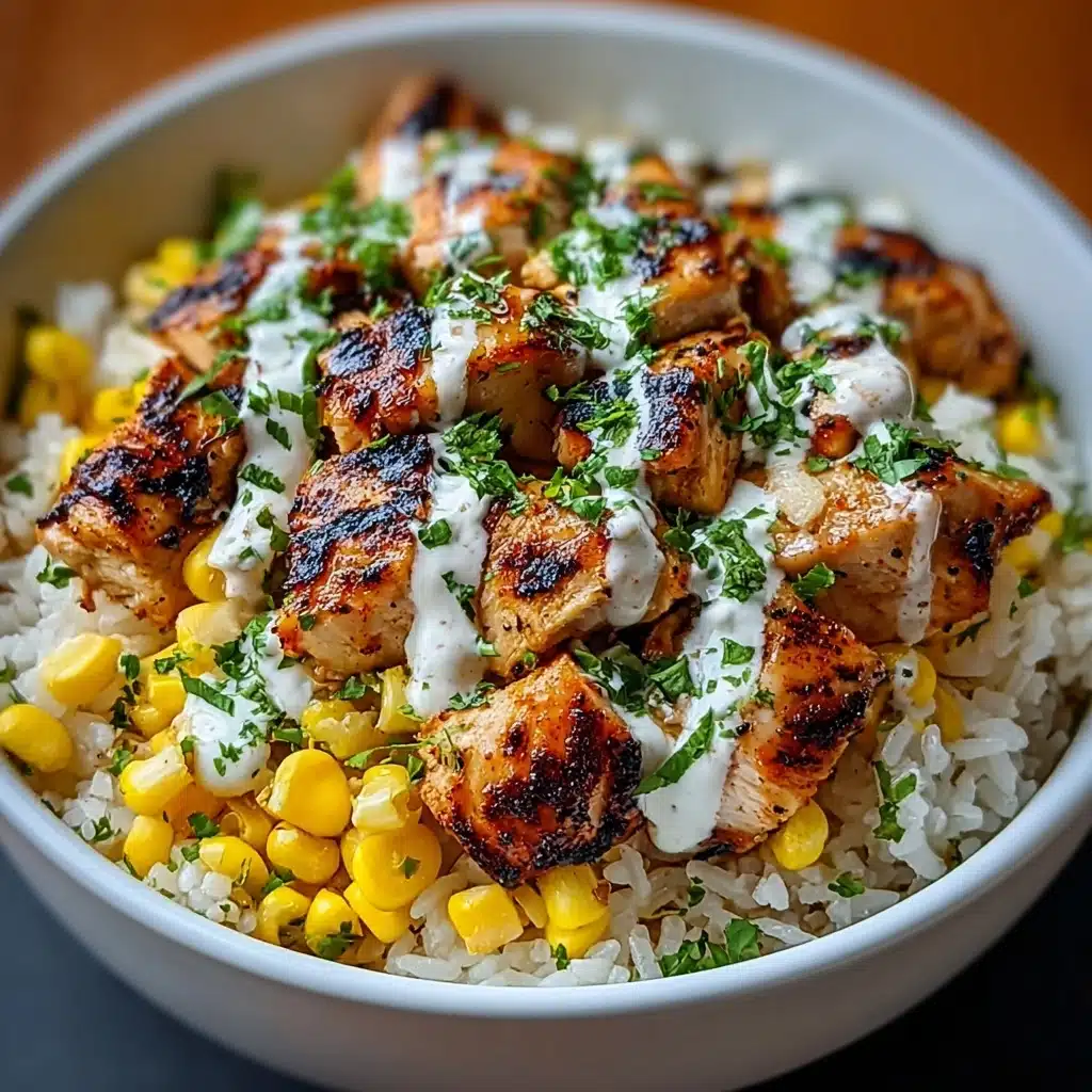 Delicious Street Corn Chicken Rice Bowl Recipe - Recipe Image