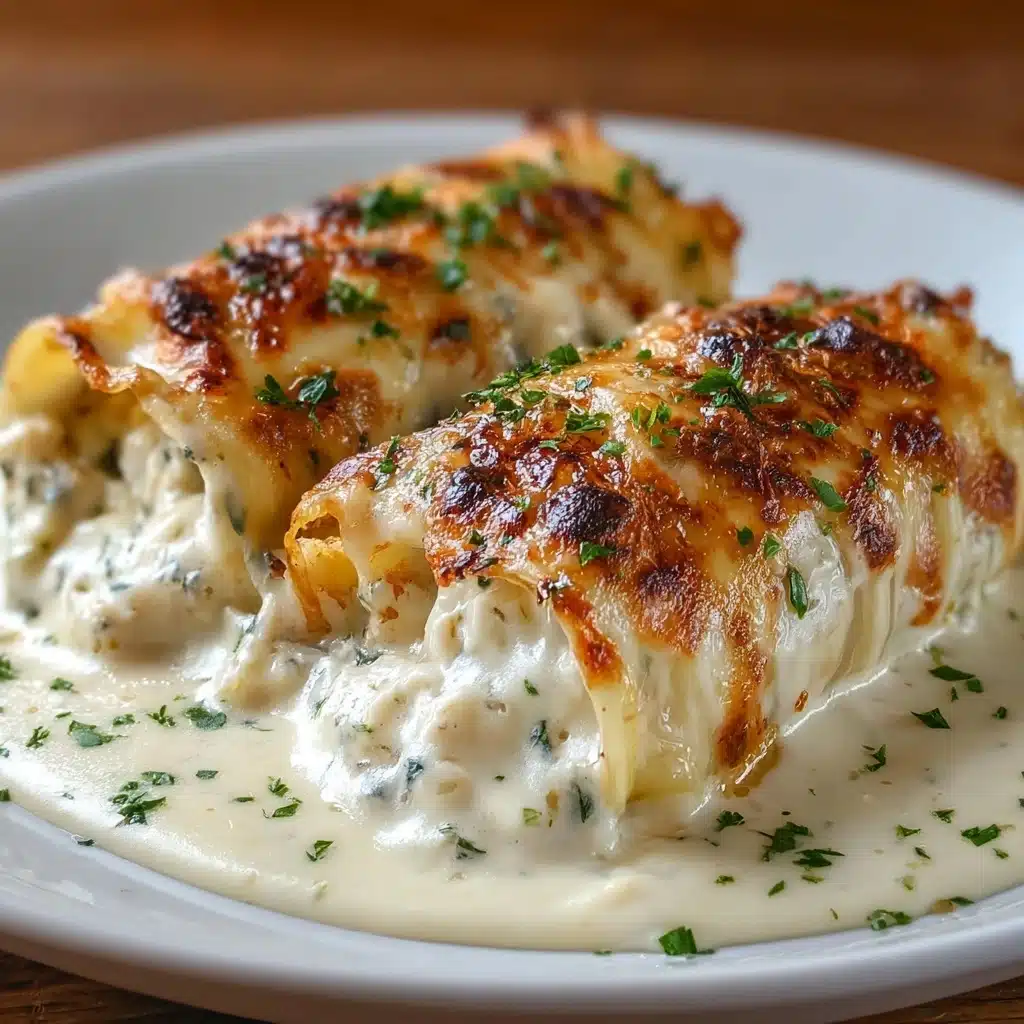 Chicken Alfredo Lasagna Rolls Recipe - Recipe Image