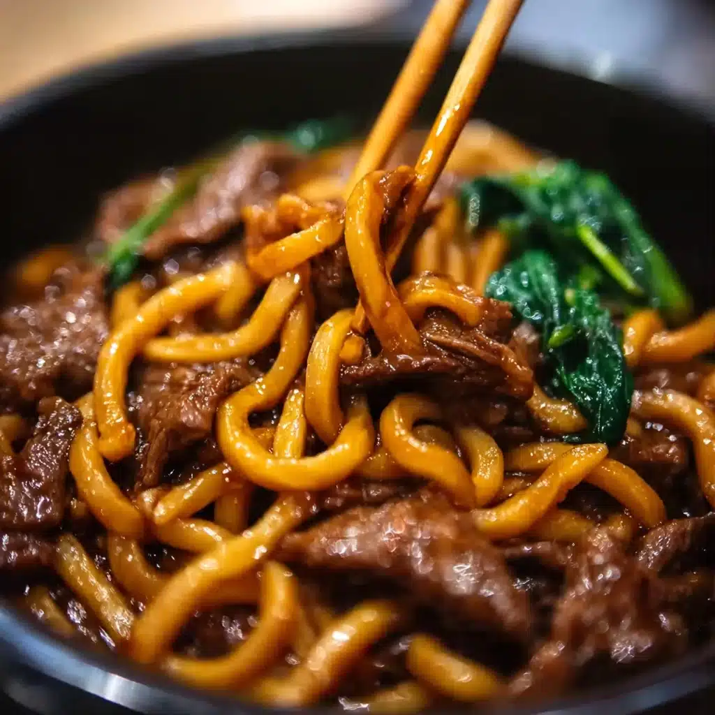Quick and Flavorful Beef Black Pepper Udon Recipe