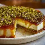 Honey Pistachio Baklava Cheesecake Recipe