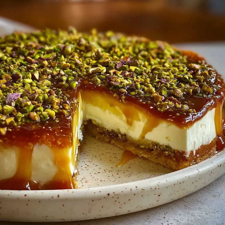 Honey Pistachio Baklava Cheesecake Recipe