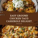 Ground Chicken Taco Casserole Recipe