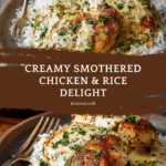 Creamy Smothered Chicken And Rice Recipe