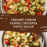 Chickpea Pasta Salad with Creamy Lemon Tahini Dressing Recipe