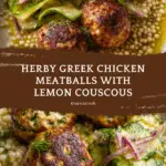 Herby Greek Chicken Meatballs Recipe