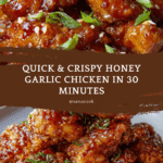 Crispy Chinese Honey Garlic Chicken (30 Minutes) Recipe