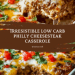Low Carb Philly Cheesesteak Casserole Recipe