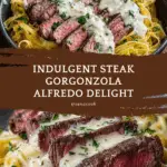 Serve the pasta topped with the cooked steak strips Recipe
