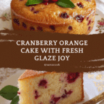 Cranberry Cake with Orange Glaze Recipe