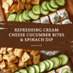 Cream Cheese Cucumber Sandwiches with Creamy Spinach Dip Recipe