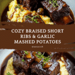 Tender Braised Short Ribs with Garlic Mashed Potatoes Recipe