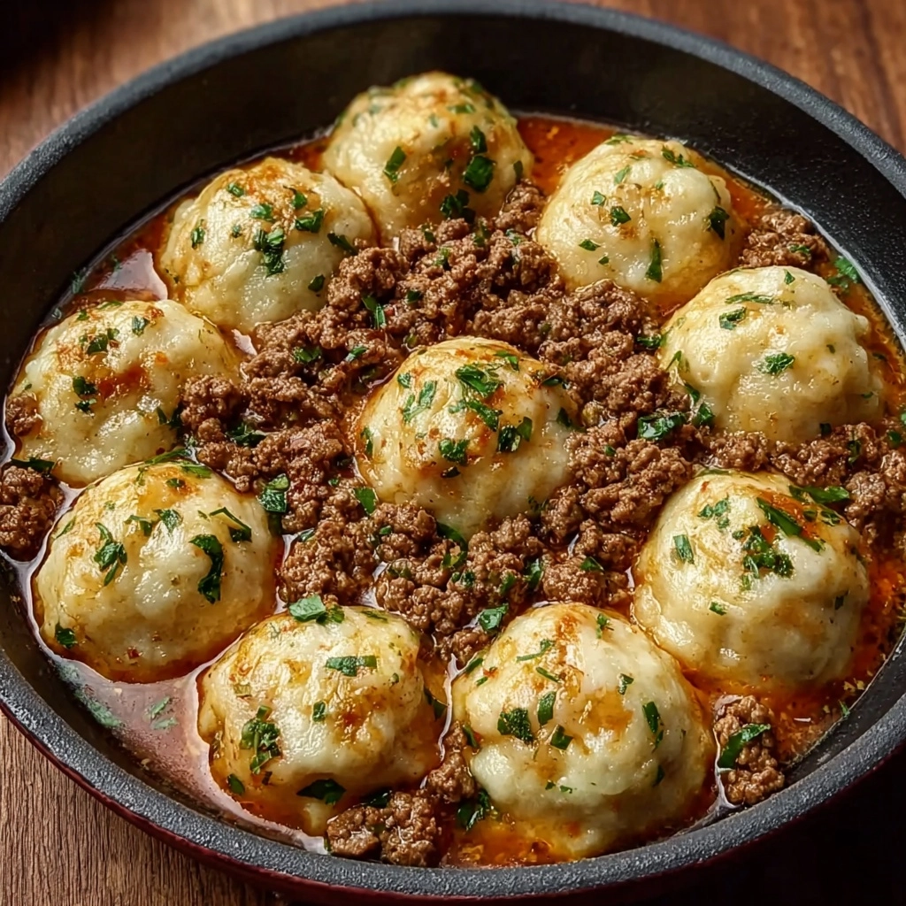 Hearty Ground Beef and Dumplings : Perfect Dinner Recipe - Recipe Image