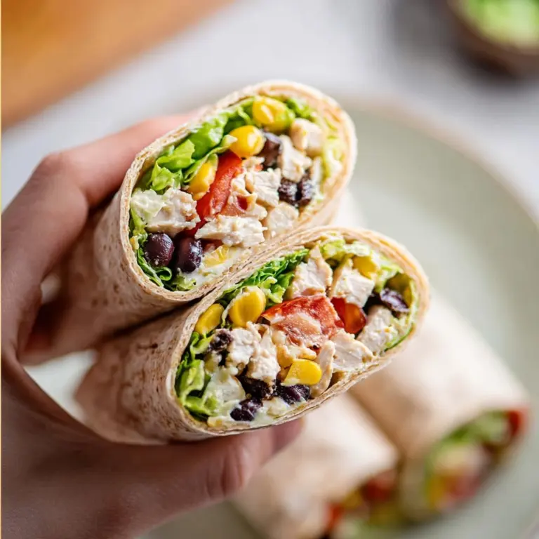 Easy Southwest Chicken Wrap Recipe