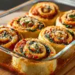Vegan Caramelized Onion & Spinach Pizza Rolls Recipe