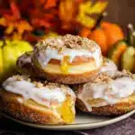 Peach Crisp Filled Doughnuts Recipe