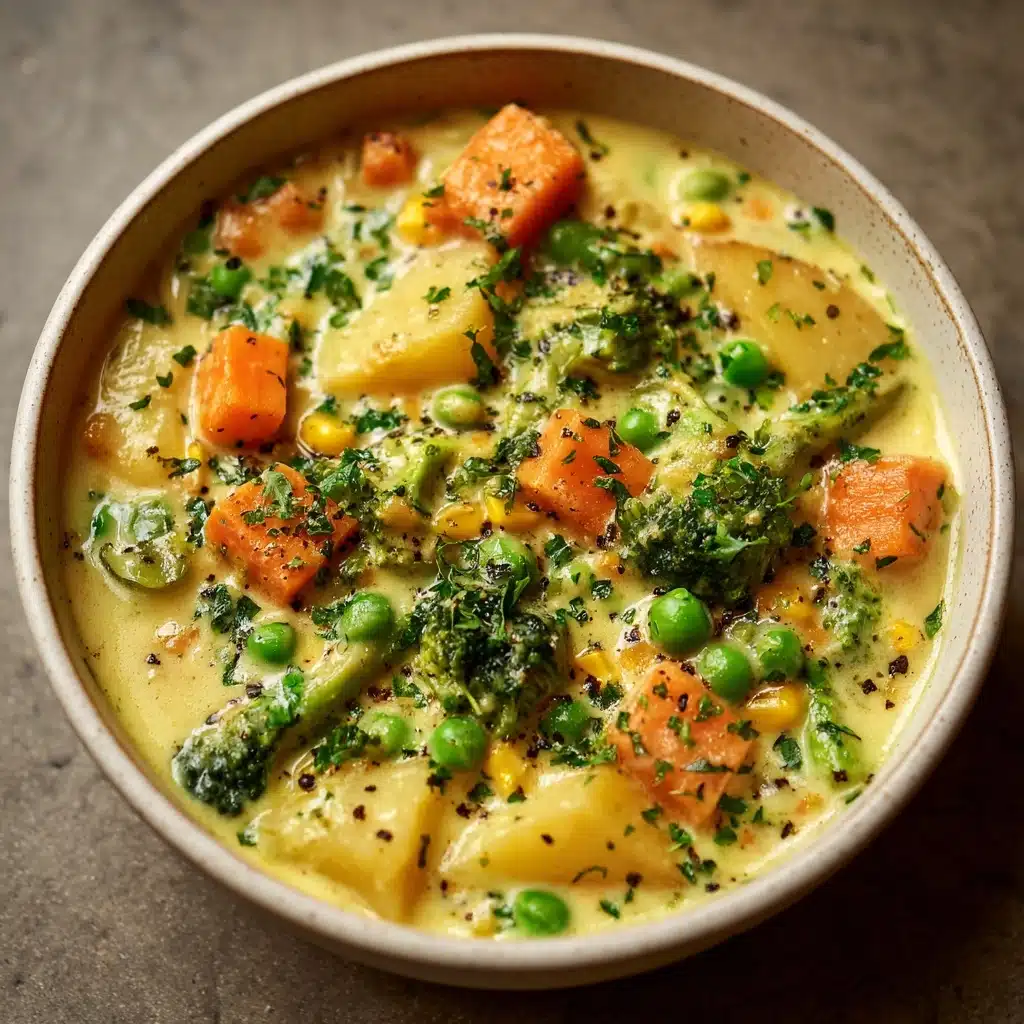 Veggie Pot Pie Soup: Comfort in a Bowl Without the Crust Recipe - Recipe Image