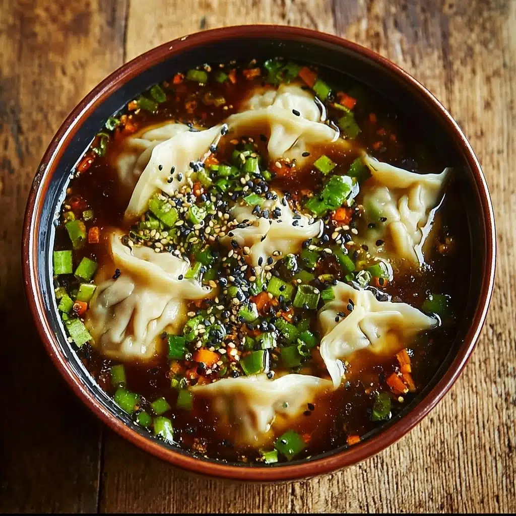 Easy Asian Dumpling Potsticker Soup Recipe