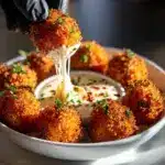 Cheesy Jalapeño Ranch Chicken Poppers with a Creamy Dip Recipe