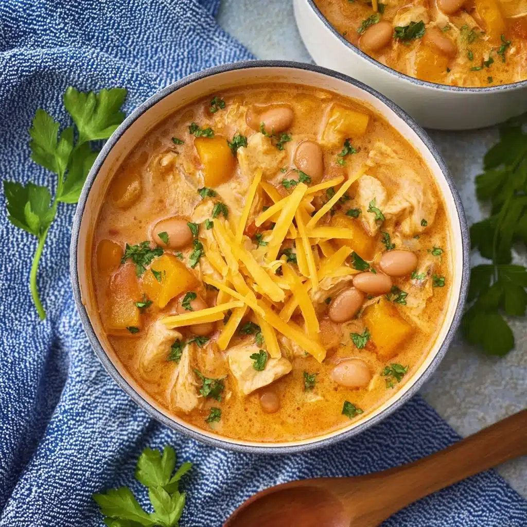 White Cheddar & Apple Chicken Chili Recipe