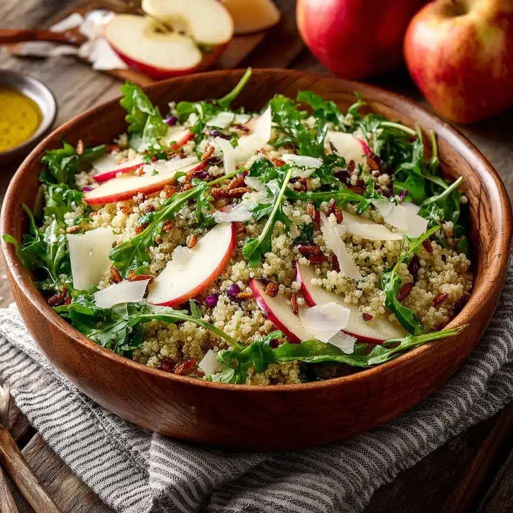 Honey Mustard Quinoa Apple Salad with Crispy Shallots Recipe - Recipe Image