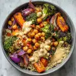 a Bowls with Maple Dijon Tahini Dressing Recipe