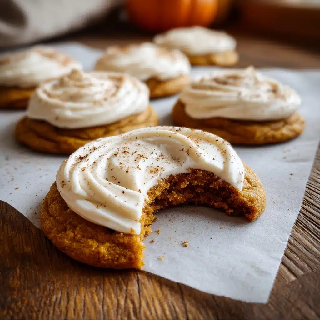 Pumpkin Sugar Cookies with Cream Cheese Frosting Recipe - Recipe Image