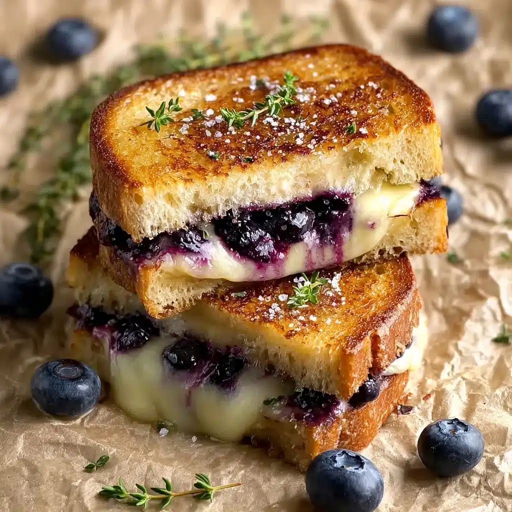 Crispy Blueberry Grilled Cheese Recipe - Recipe Image