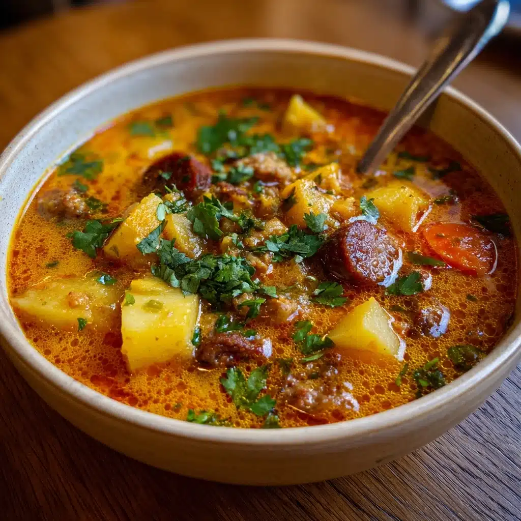 Spanish Potato Soup with Chorizo Recipe - Recipe Image
