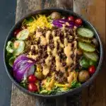 High Protein Burger Bowls with Sauce Recipe