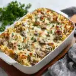 Pour the mixture into a greased 9×13-inch casserole dish Recipe