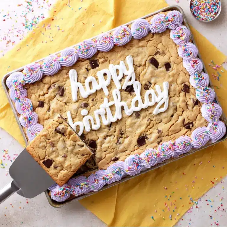 Sheet Pan Chocolate Chip Cookie Cake Recipe