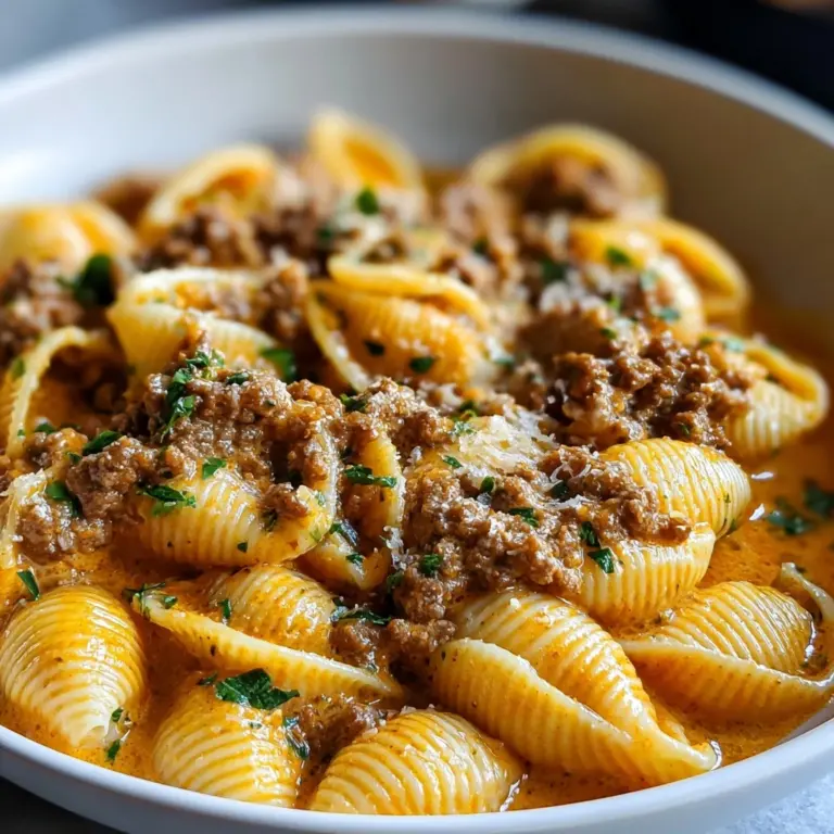 Creamy Beef and Shells Recipe